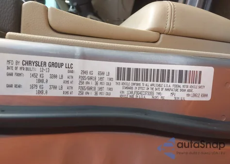 2014 Jeep Grand Cherokee Limited из США, поврежденный, VIN 1C4RJFBG4EC373355